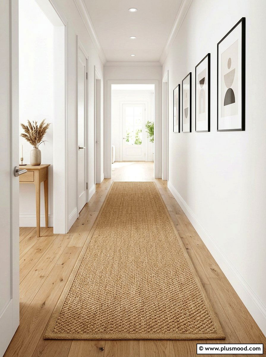 Sisal Rug Hallway - 25 cozy summer home ideas