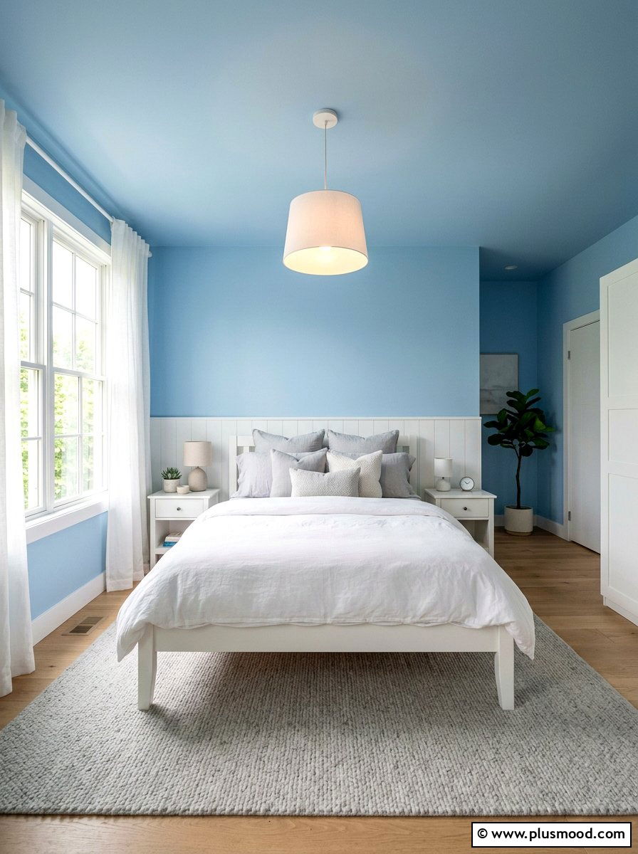 Sky Blue Bedroom - 25 small summer bedroom ideas