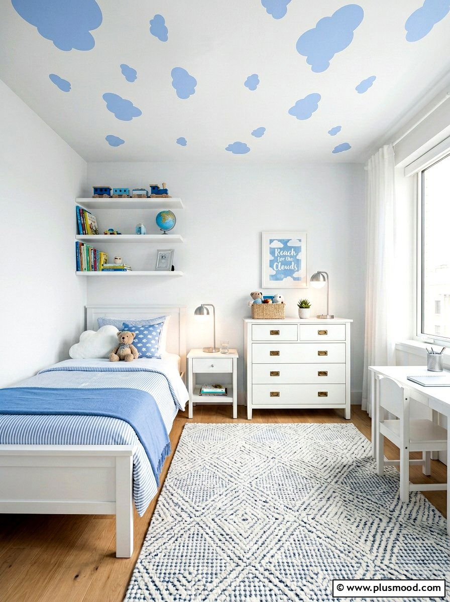Sky Blue Kids Bedroom - 25 summer kids bedroom ideas