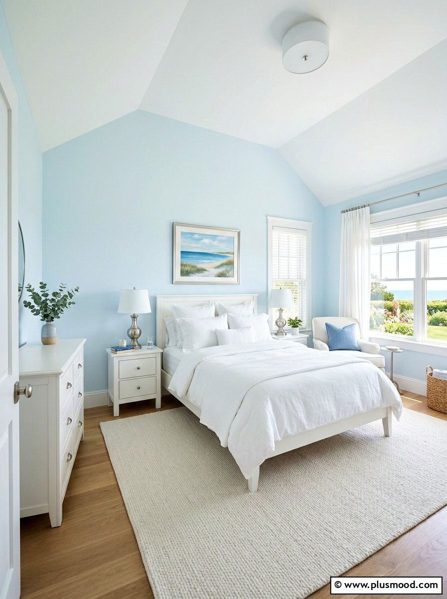 Sky blue guest bedroom - 25 summer guest bedroom ideas