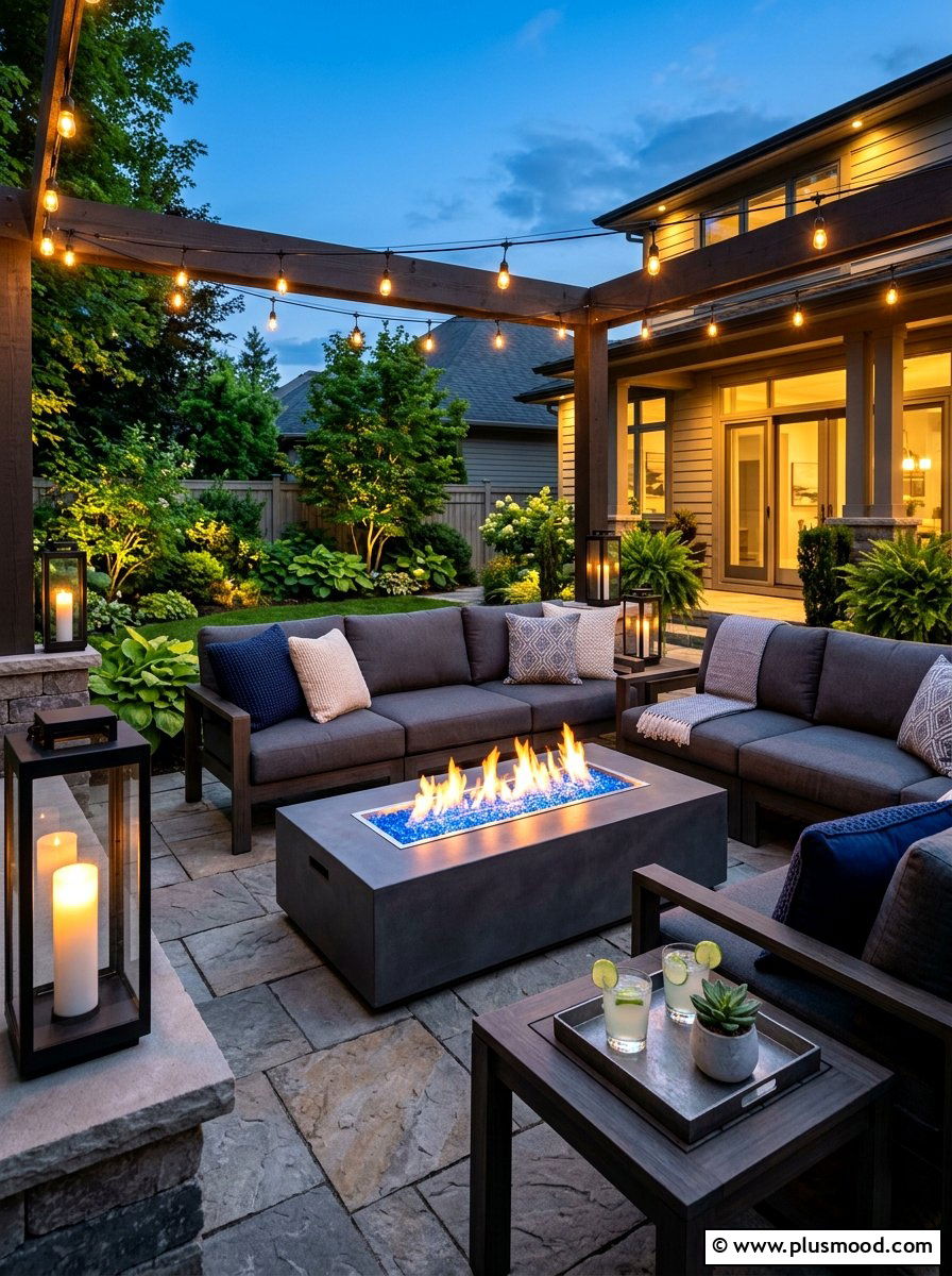 Sleek Outdoor Kitchen - 25 summer modern landscaping ideas