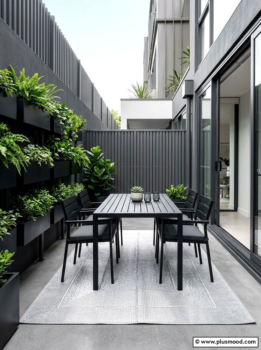 Sleek Small Patio