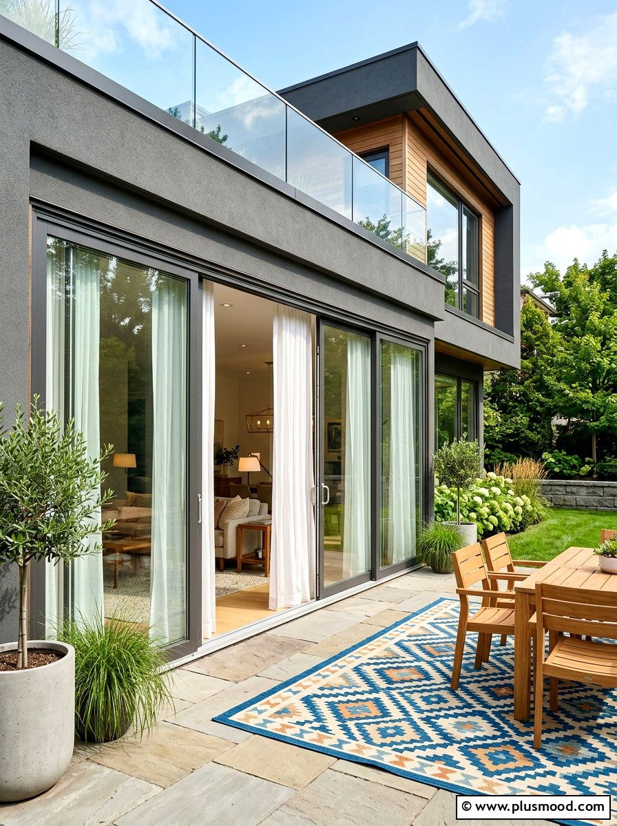 Sliding glass door patio curtains - 25 summer patio curtain ideas