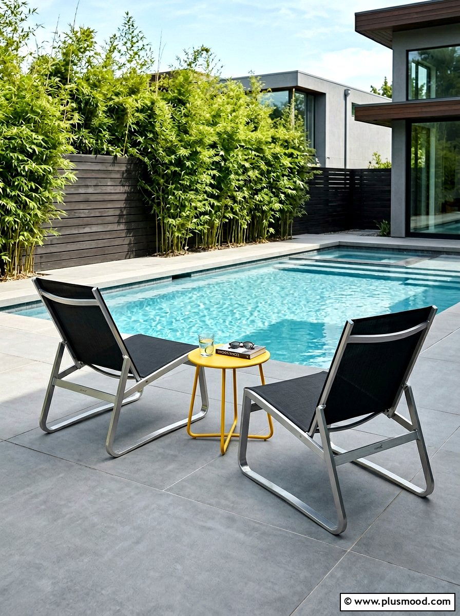 Sling Back Chair - 25 summer poolside seating ideas