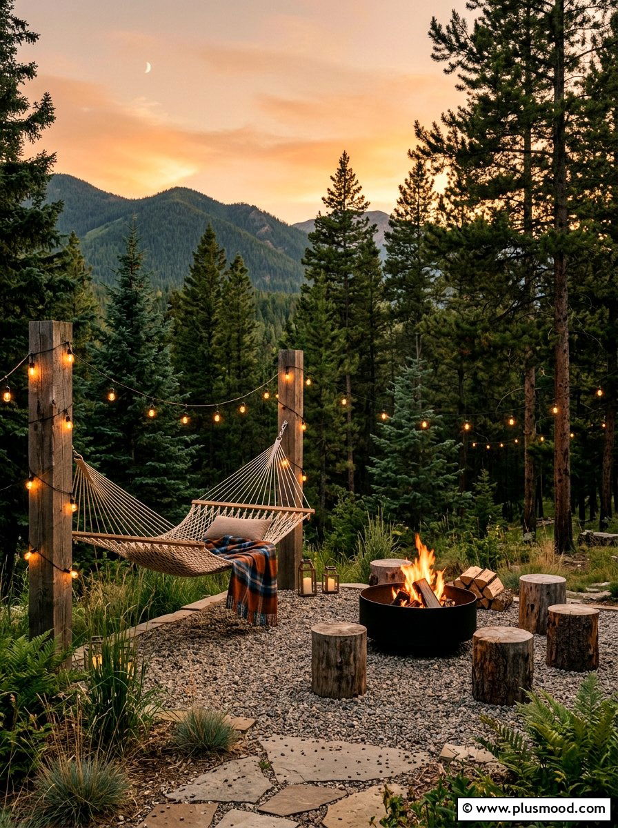 Small Backyard Fire Pit Hammock Area - 25 small backyard ideas with hammock