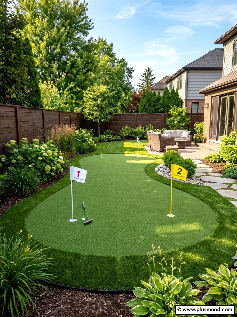 Small Backyard Golf Green - 25 small backyard ideas with grass