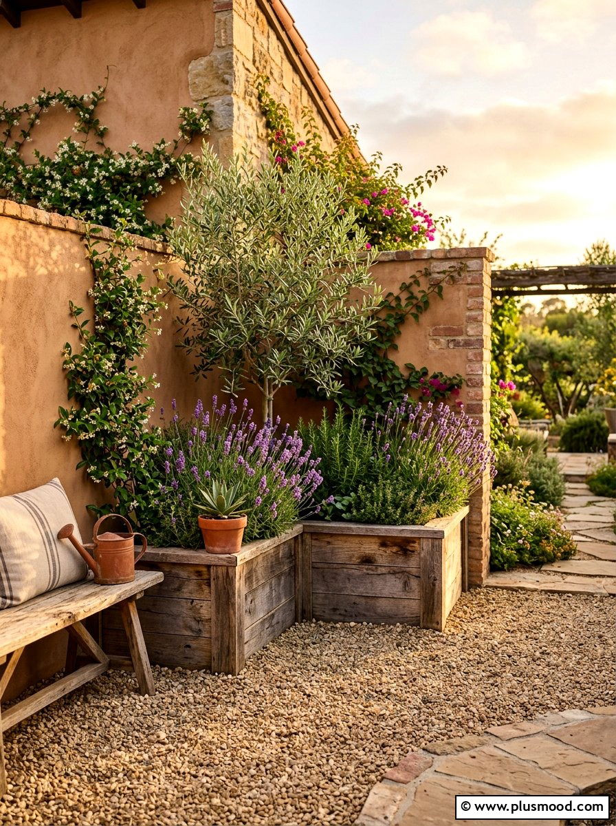 Small Backyard Gravel Patio Corner Planter - 25 small backyard ideas with corner planter