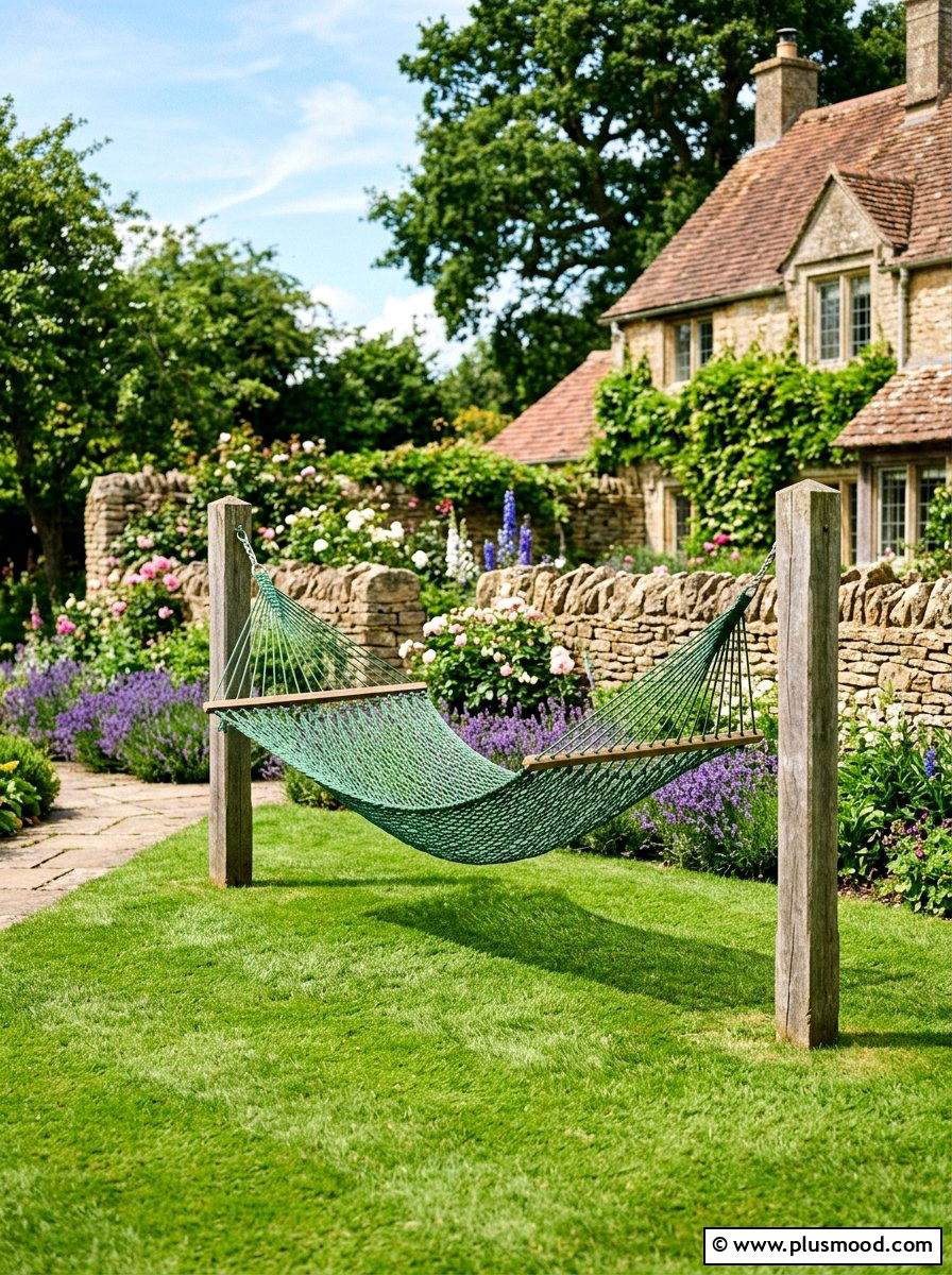 Small Backyard Hammock Over Grass - 25 small backyard ideas with hammock