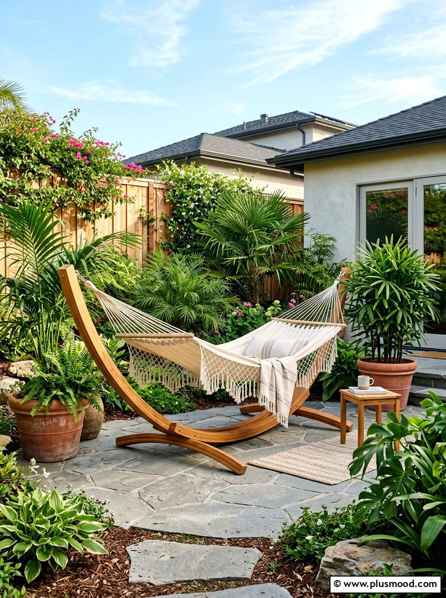 Small Backyard Hammock With Stand - 25 small backyard ideas with hammock