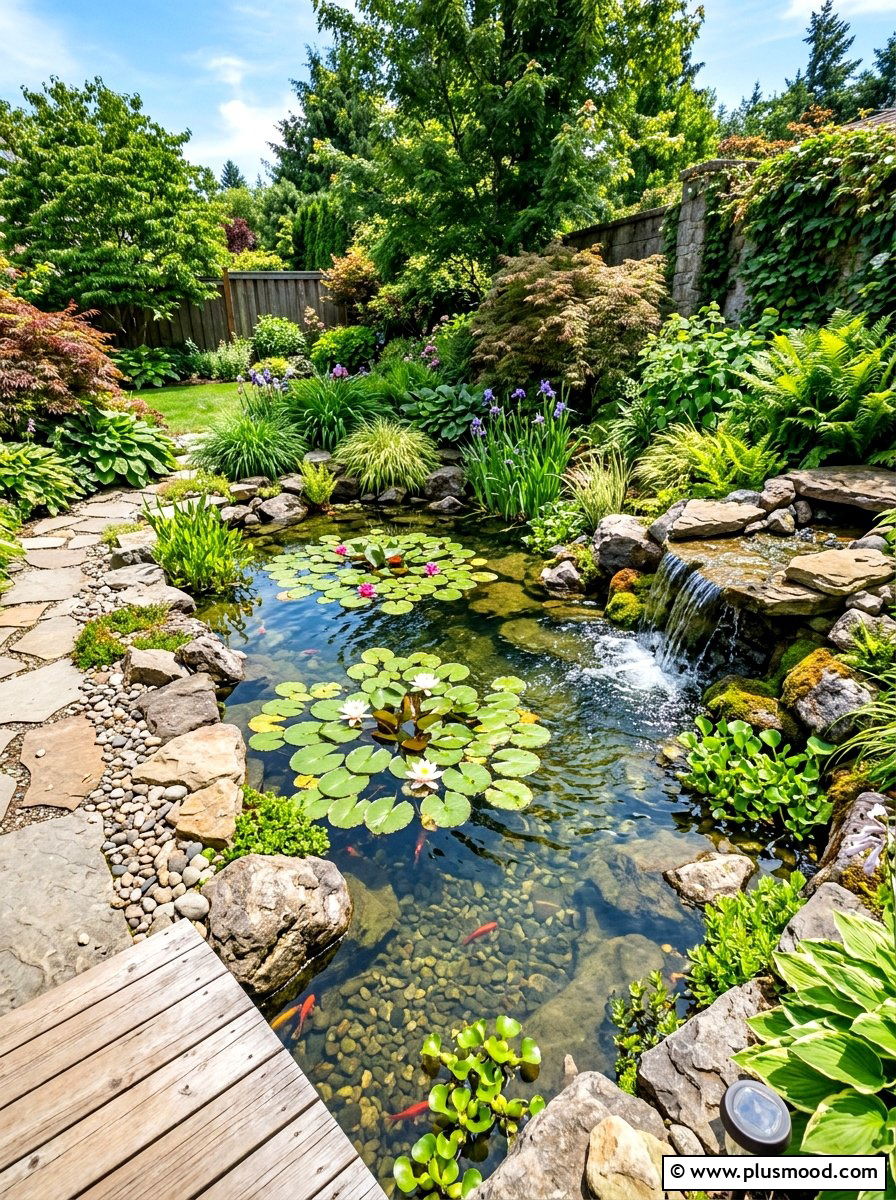 Small Backyard Pond - 25 summer backyard garden ideas