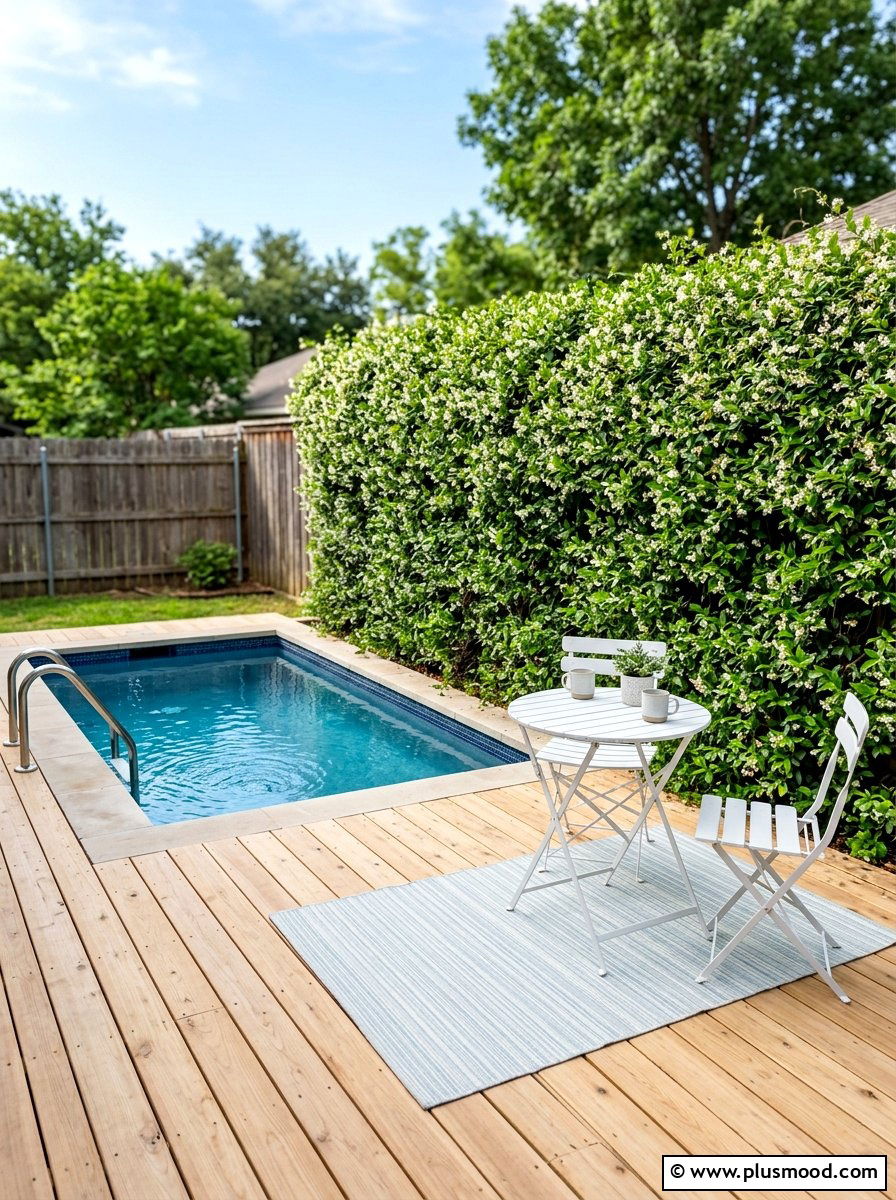 Small Backyard Pool Deck - 25 pool landscaping ideas with outdoor rug