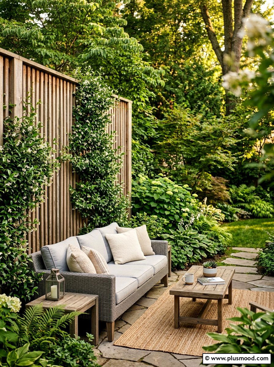 Small Backyard Privacy Screen Sofa - 25 small backyard ideas with outdoor sofa
