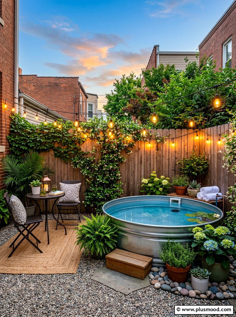 Small Backyard Stock Tank Pool - 25 summer stock tank pool ideas