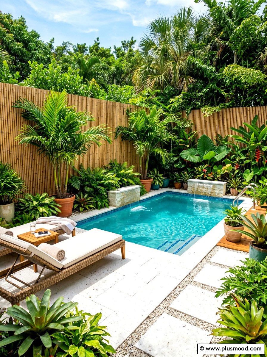 Small Backyard Tropical Pool - 25 summer tropical pool ideas