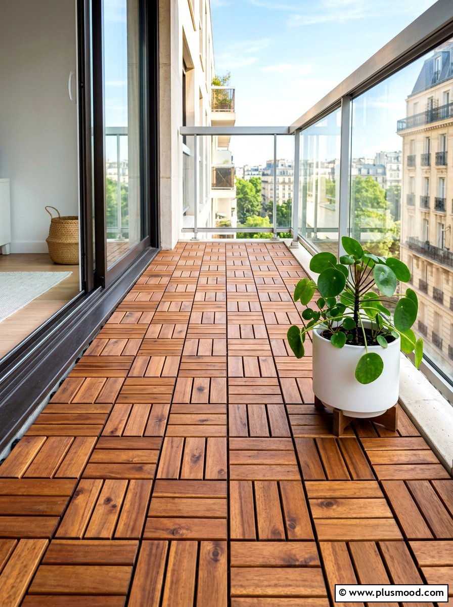 Small Balcony Deck Tiles - 25 summer small balcony ideas