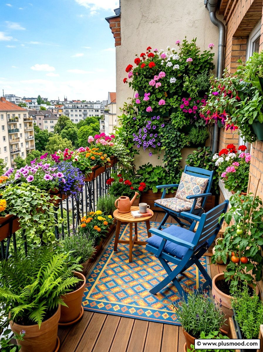 Small Balcony Garden - 25 summer home decor ideas