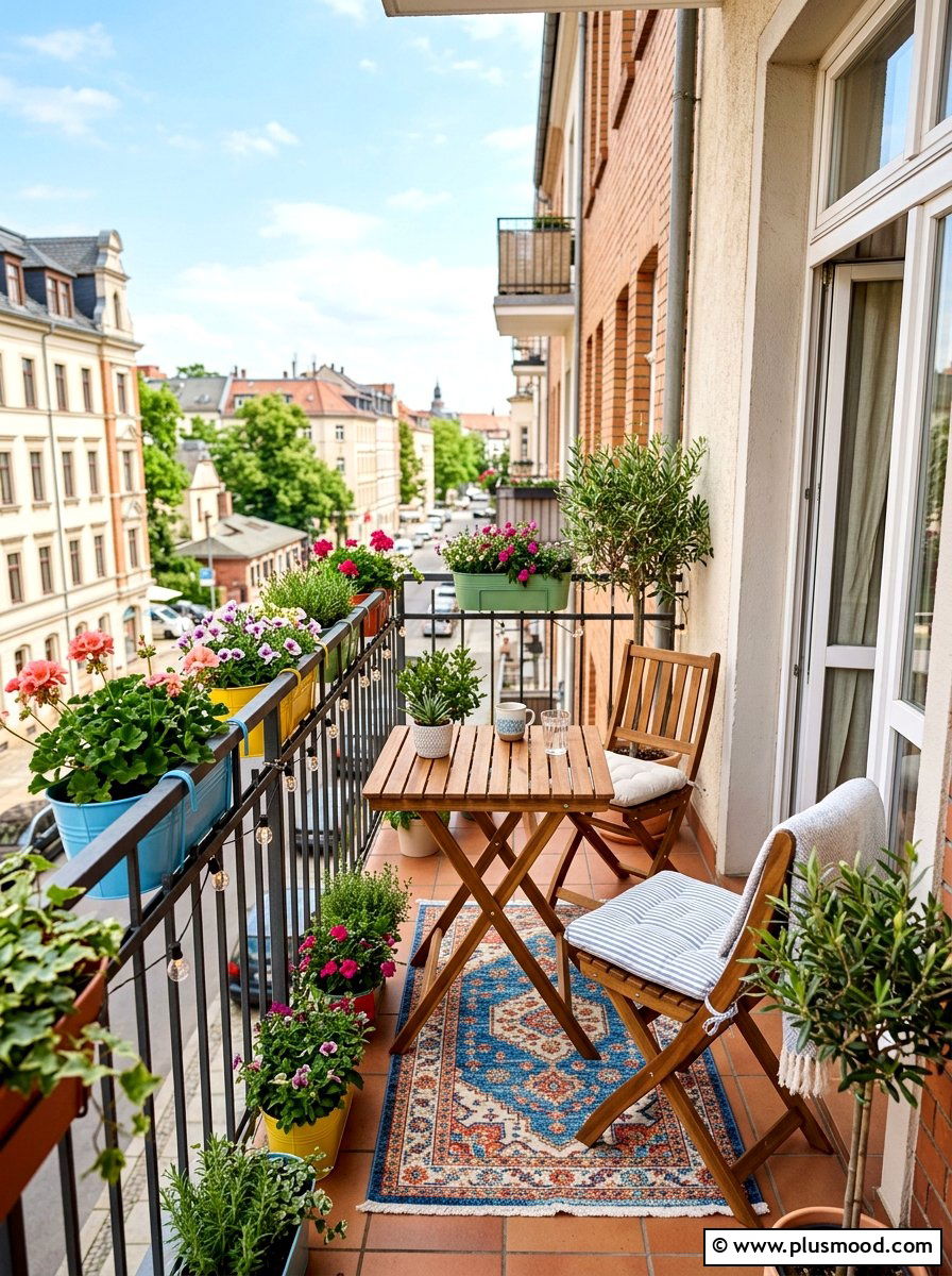 Small Balcony Nook - 25 summer backyard cozy corner ideas