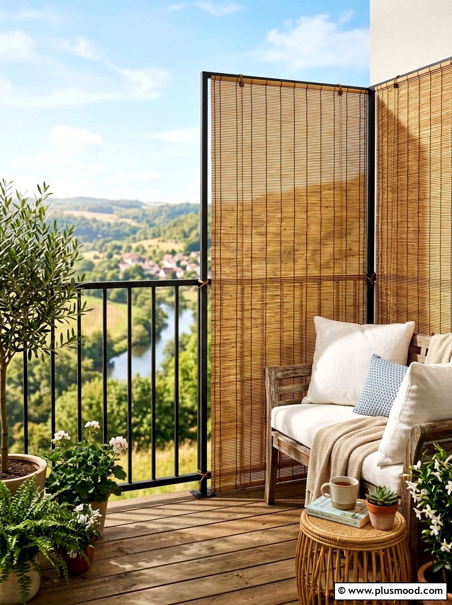 Small Balcony Privacy Screen - 25 summer tiny balcony ideas