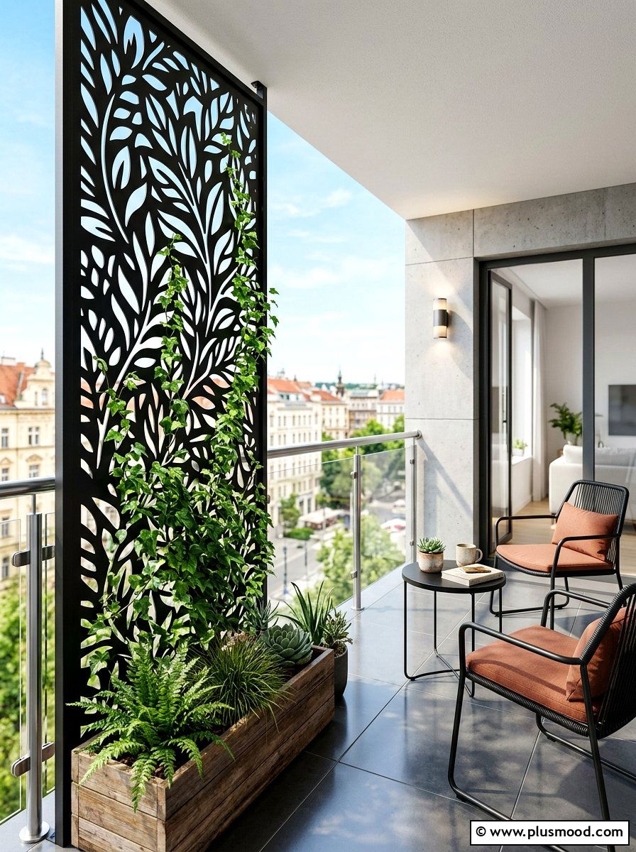 Small Balcony Privacy Screen - 25 summer small balcony ideas