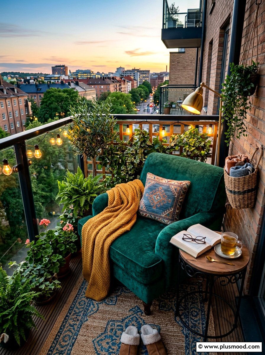 Small Balcony Reading Nook - 25 summer small balcony ideas