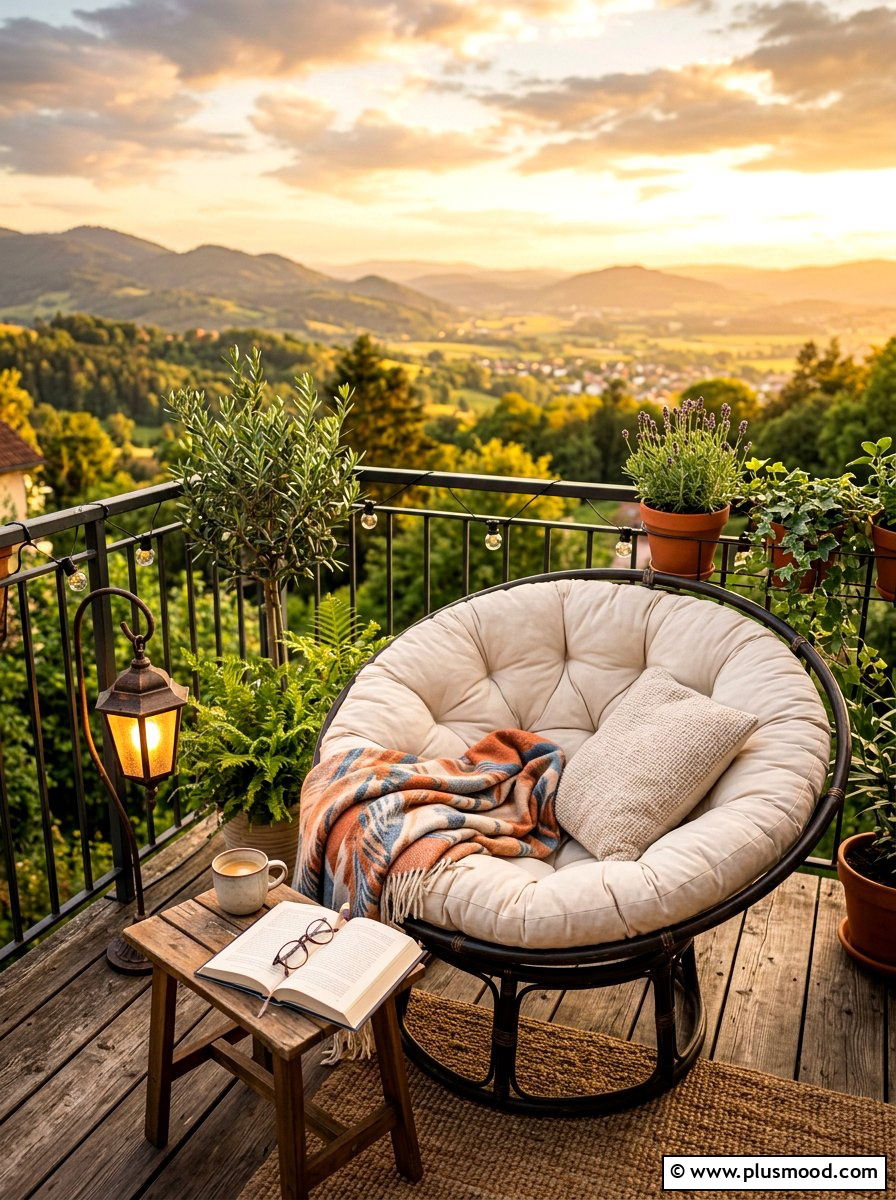 Small Balcony Reading Nook - 25 summer tiny balcony ideas