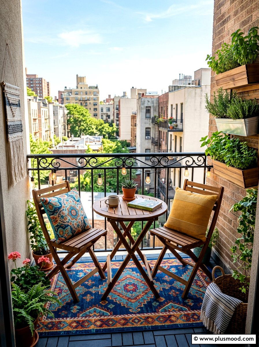 Small Balcony Retreat - 25 summer patio styling ideas