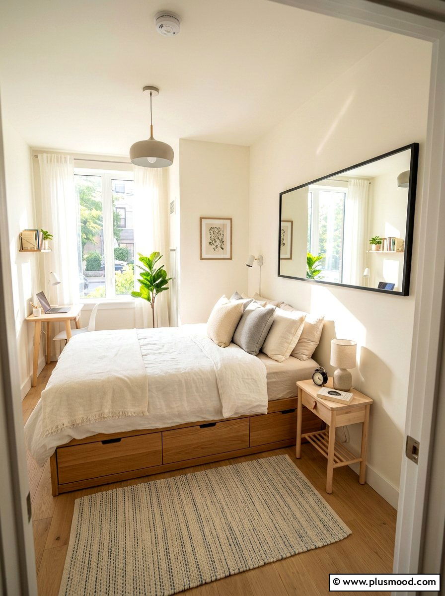 Small Bedroom Layout - 25 summer apartment bedroom ideas