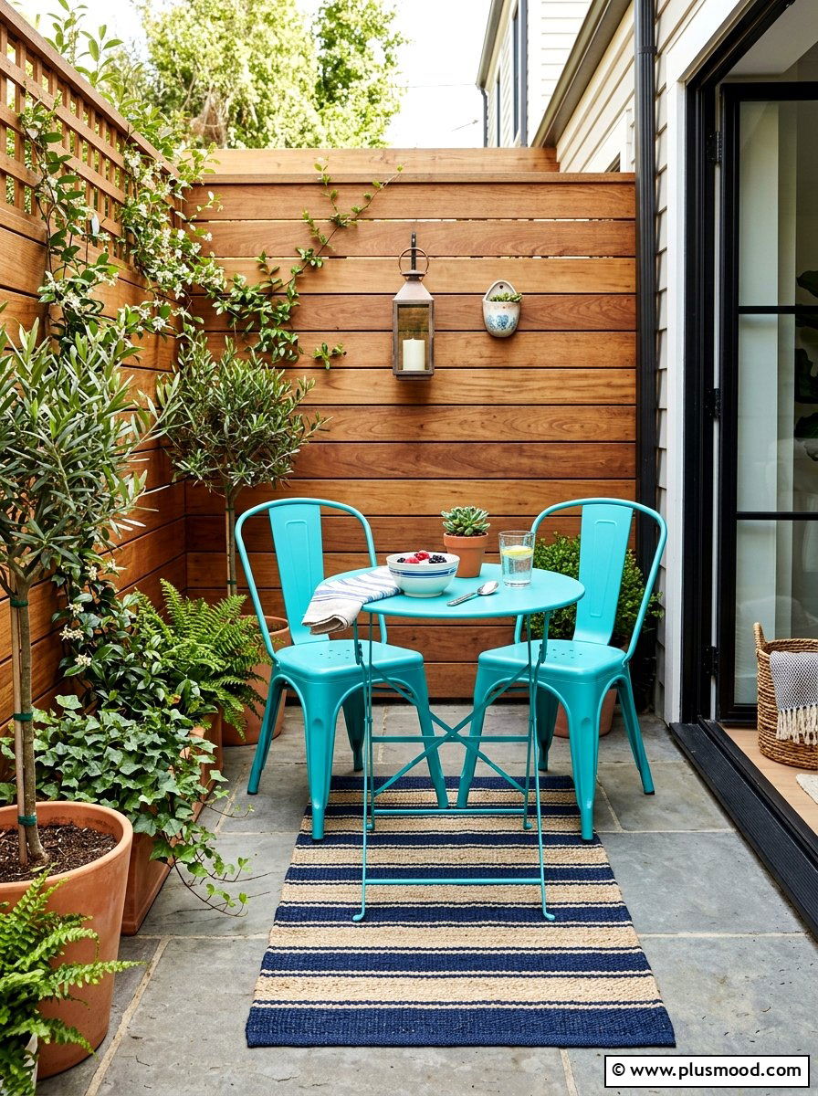 Small Bistro Dining - 25 summer narrow patio ideas