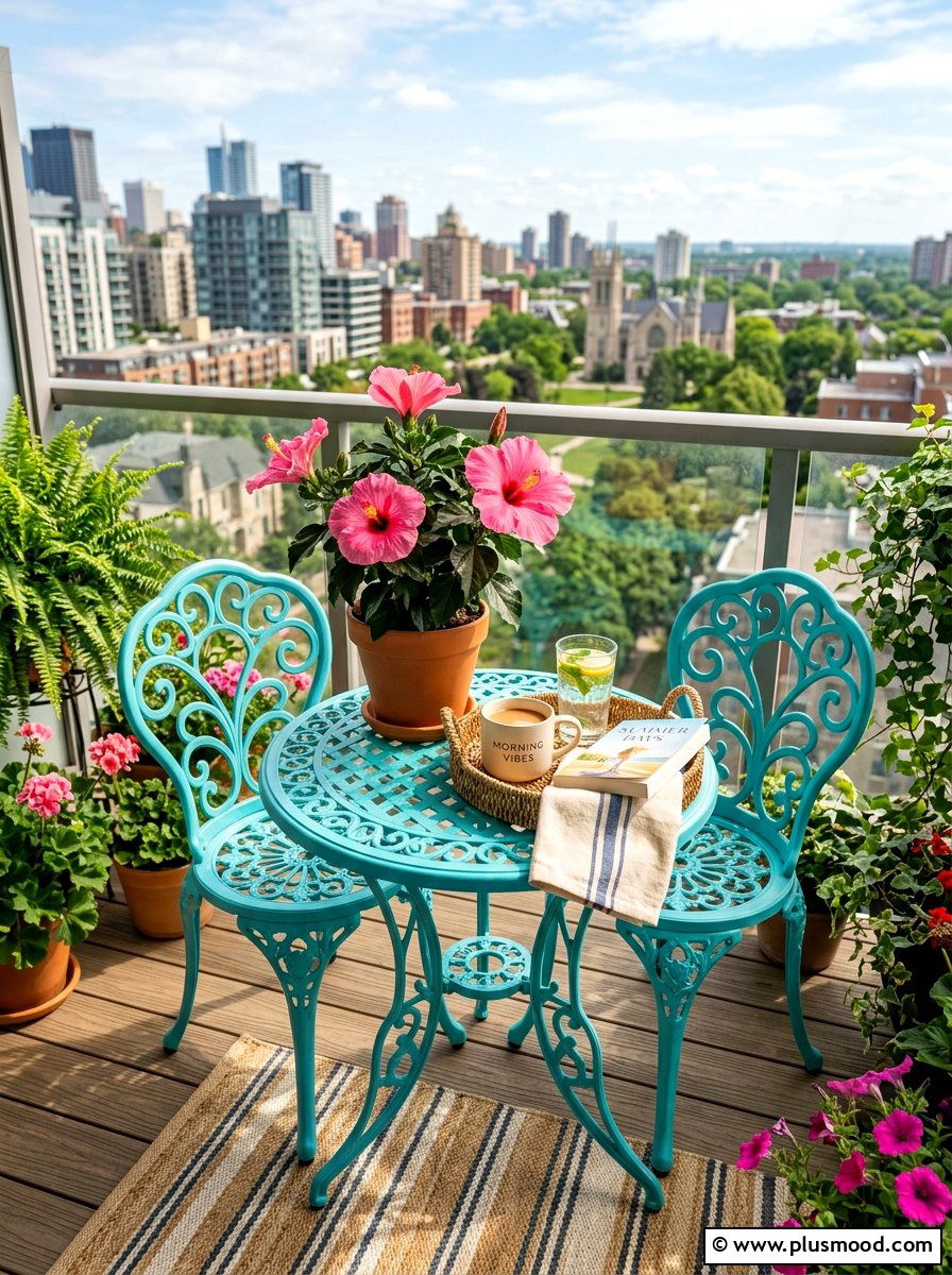 Small Bistro Table Summer Decor - 25 summer balcony table decor ideas