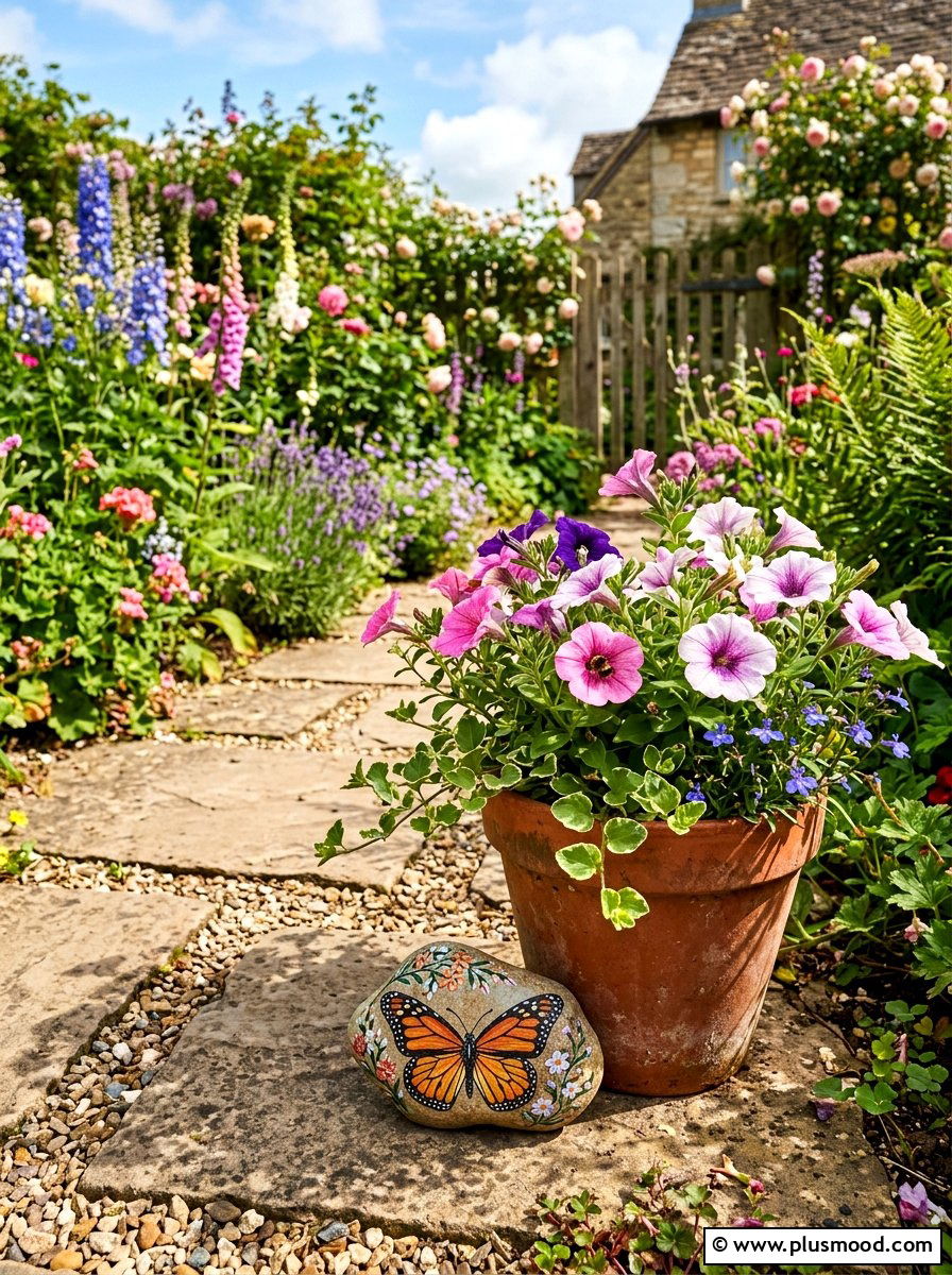 Small Butterfly Rock For Garden - 25 painted rock ideas with butterflies