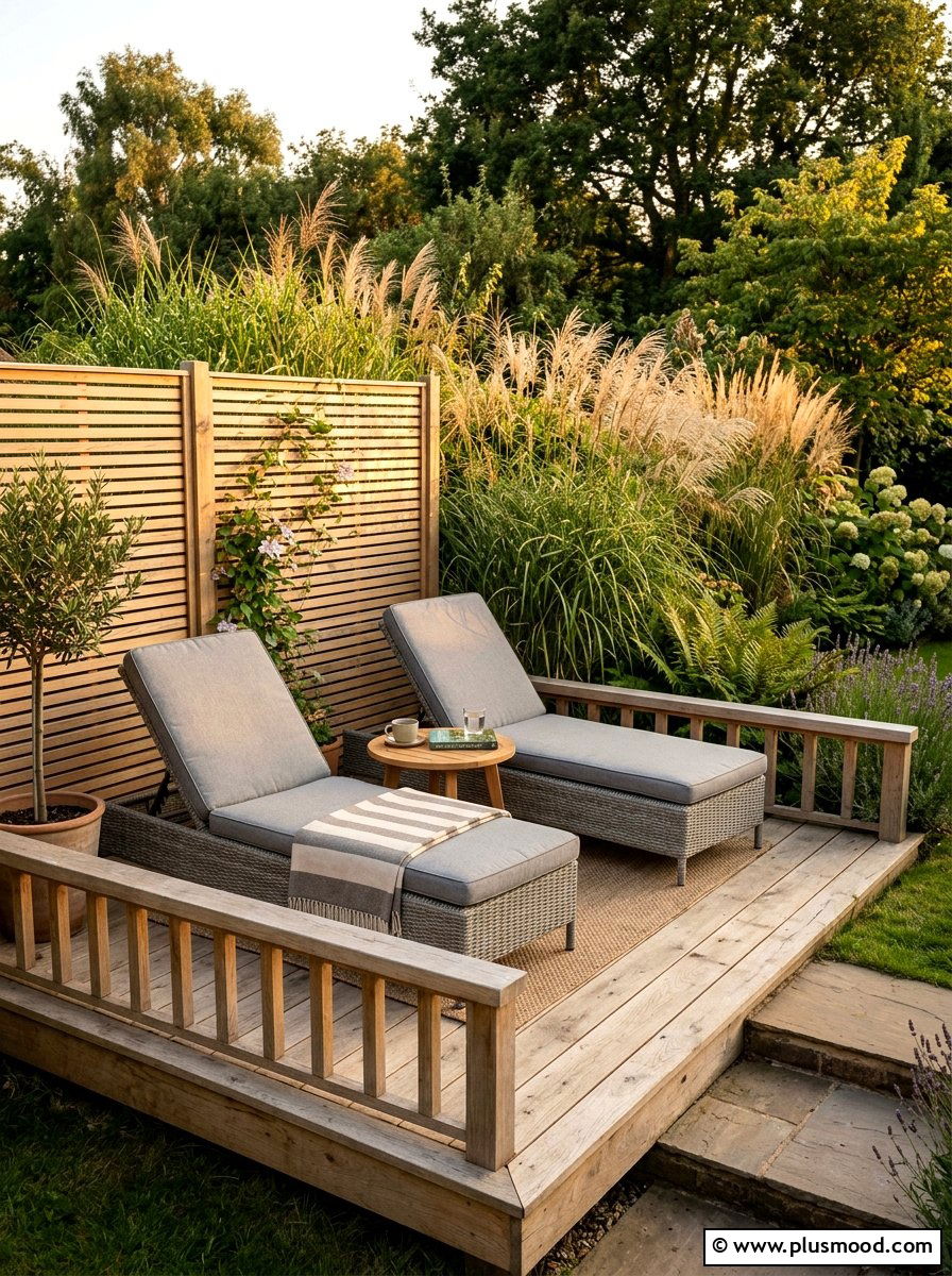 Small Corner Deck - 25 small backyard ideas with garden