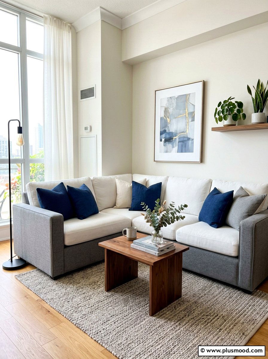 Small Corner Sofa - 25 summer apartment balcony ideas