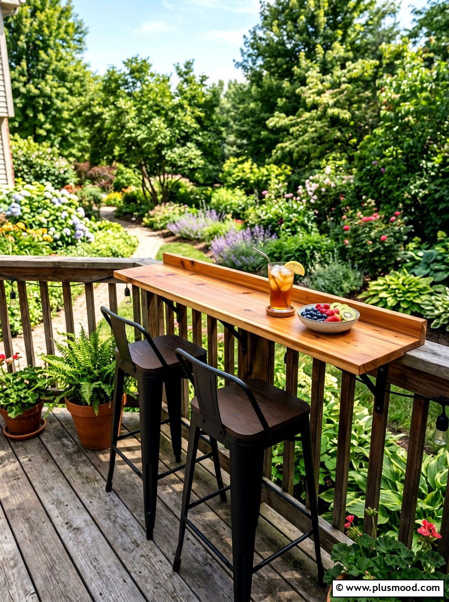 Small Deck Bar Top - 25 summer small deck ideas for summer