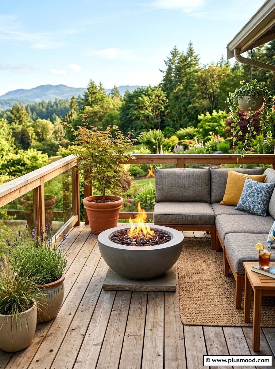 Small Deck Fire Pit - 25 small backyard ideas with fire pit