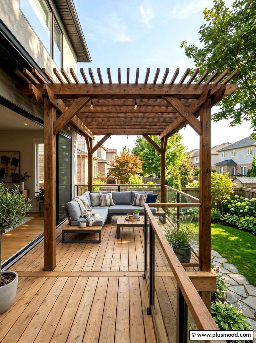 Small Deck Pergola - 25 small backyard ideas with pergola