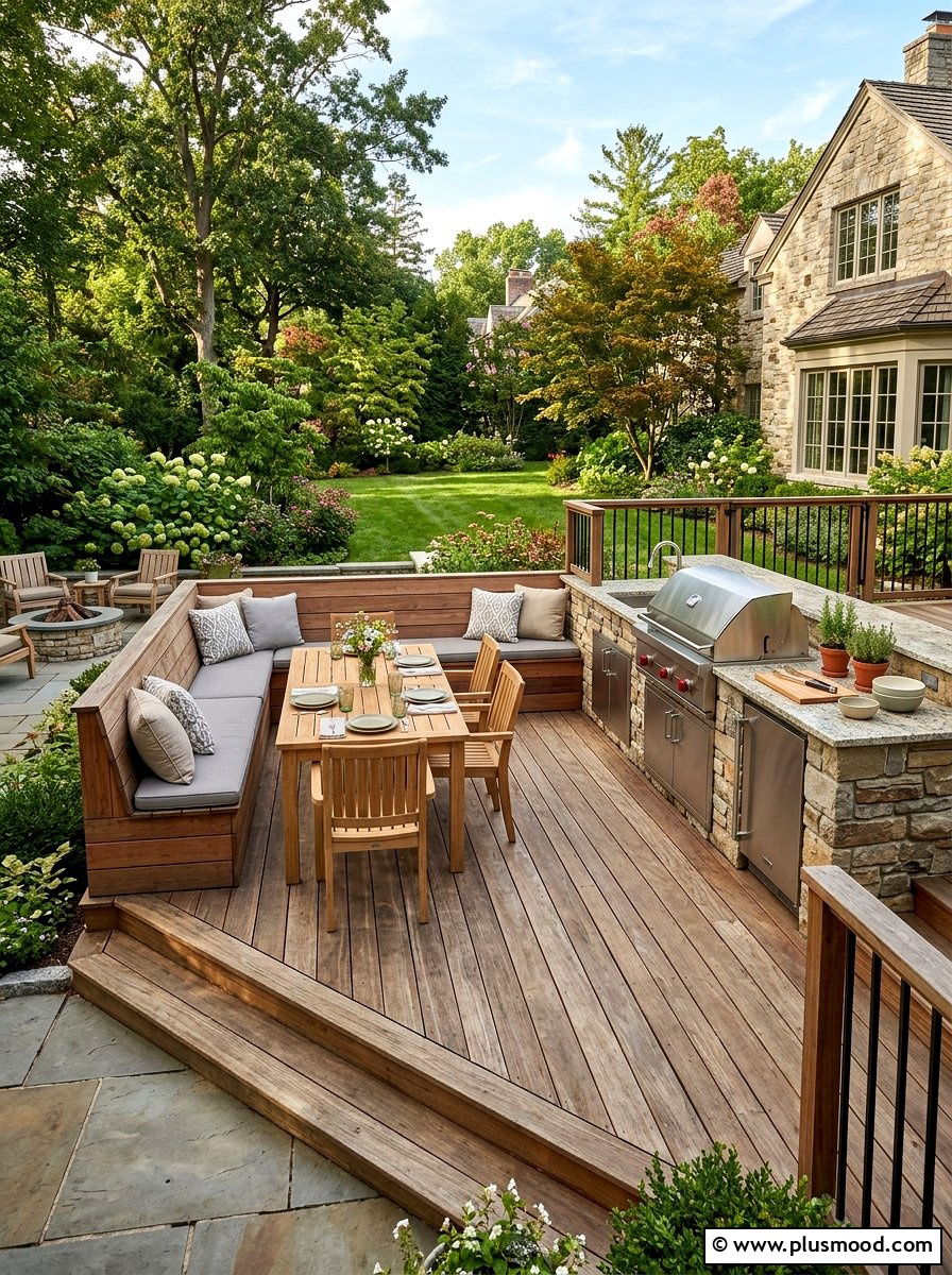 Small Deck With Outdoor Kitchen - 25 small backyard ideas with outdoor kitchen