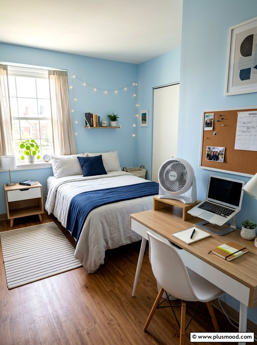 Small Dorm Cooling Fan - 25 summer dorm room ideas