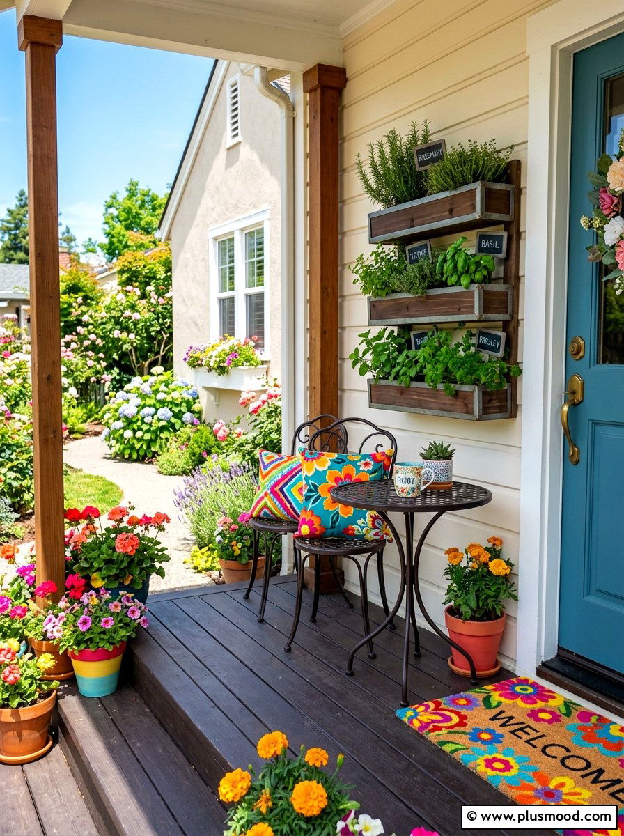 Small Front Porch - 25 cozy summer porch ideas