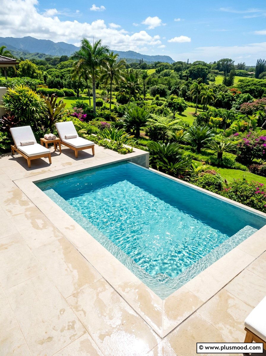 Small Infinity Pool - 25 summer small pool backyard ideas