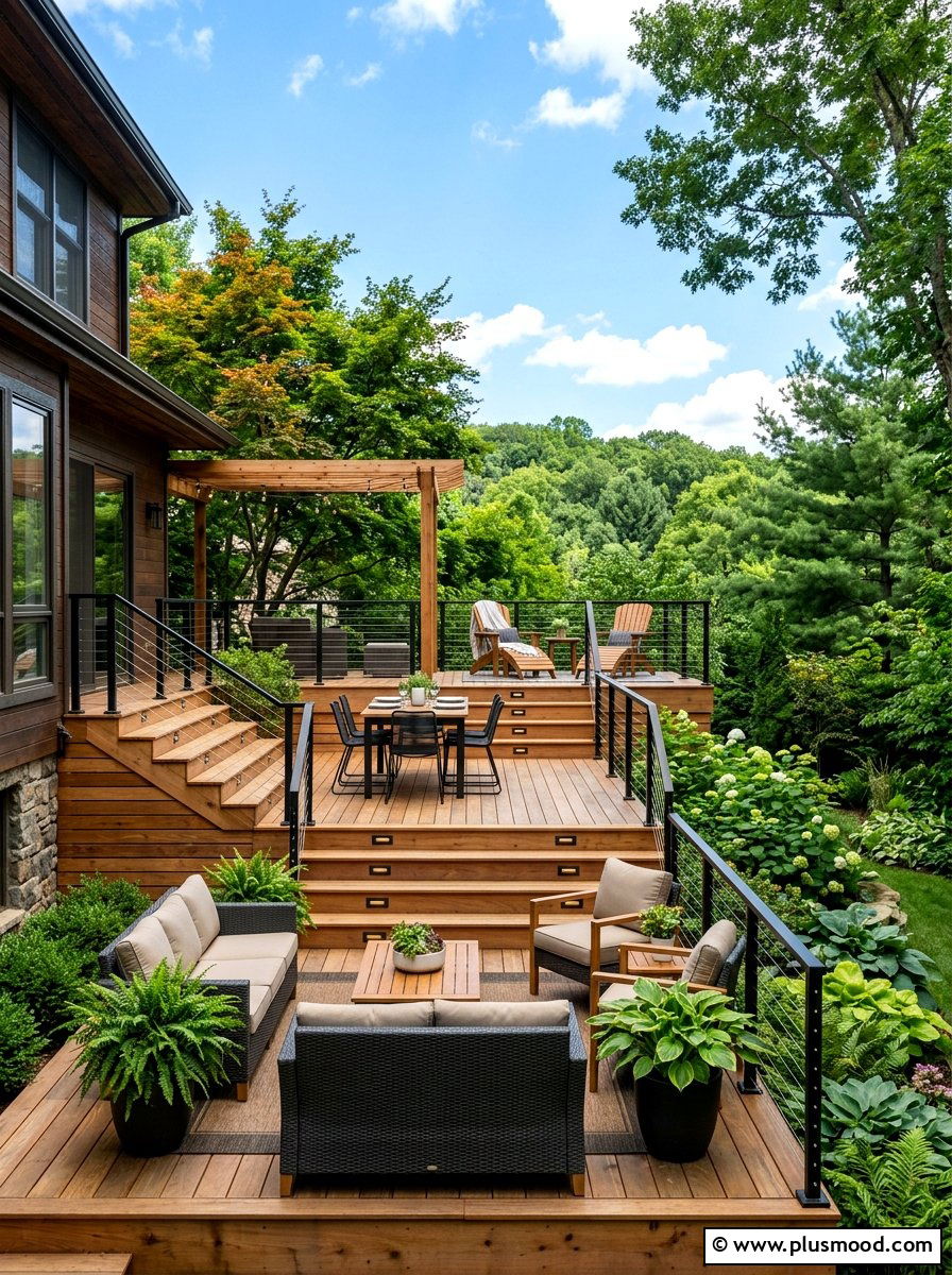 Small Multi Level Deck - 25 small backyard ideas with deck