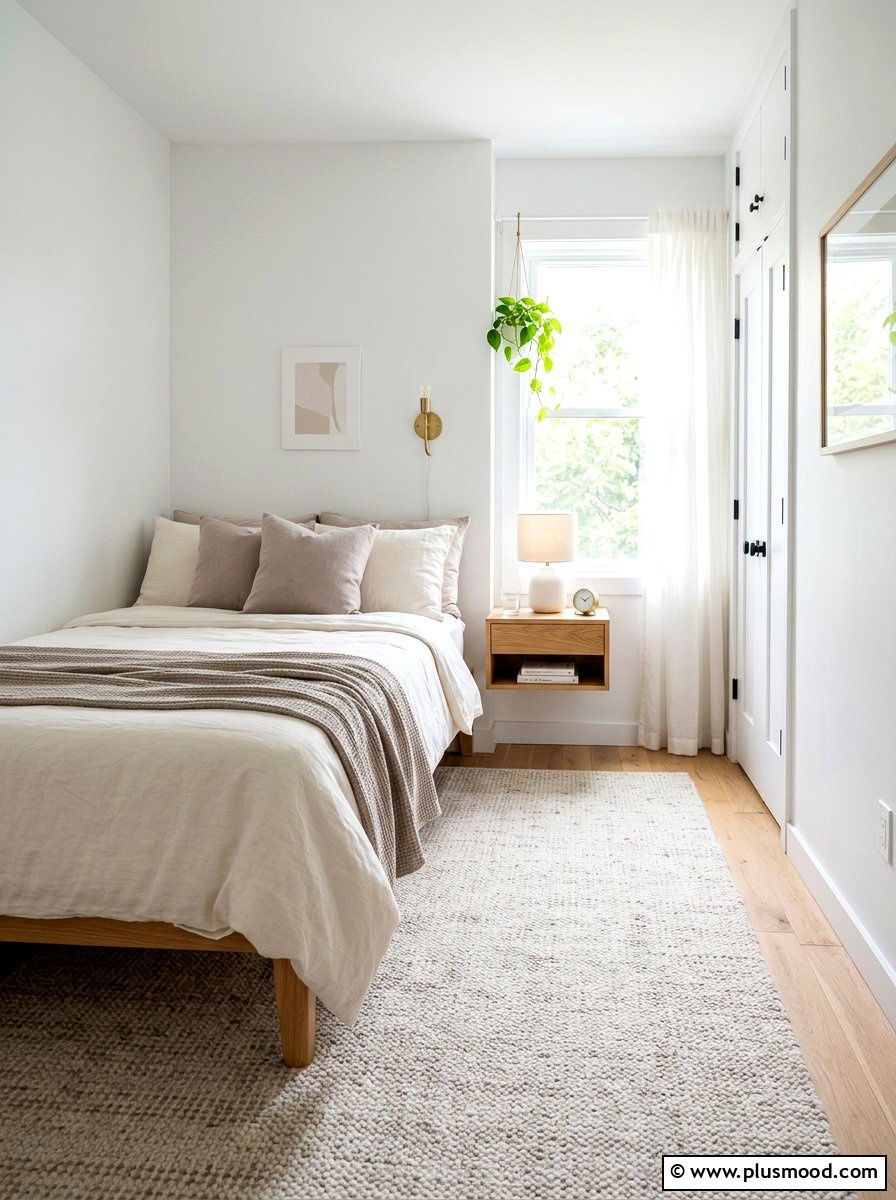 Small Neutral Bedroom Setup - 25 minimalist summer bedroom ideas