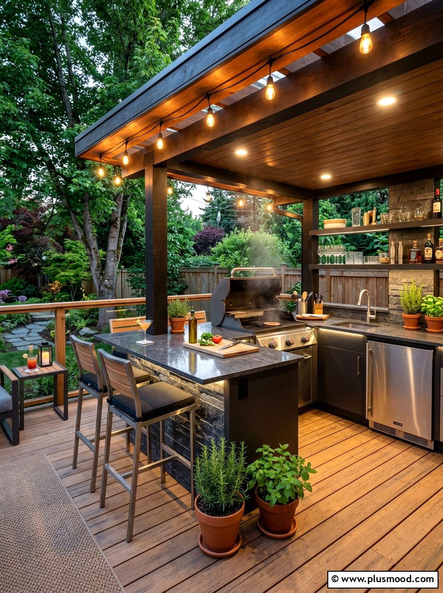 Small Outdoor Kitchen - 25 trending summer garden ideas