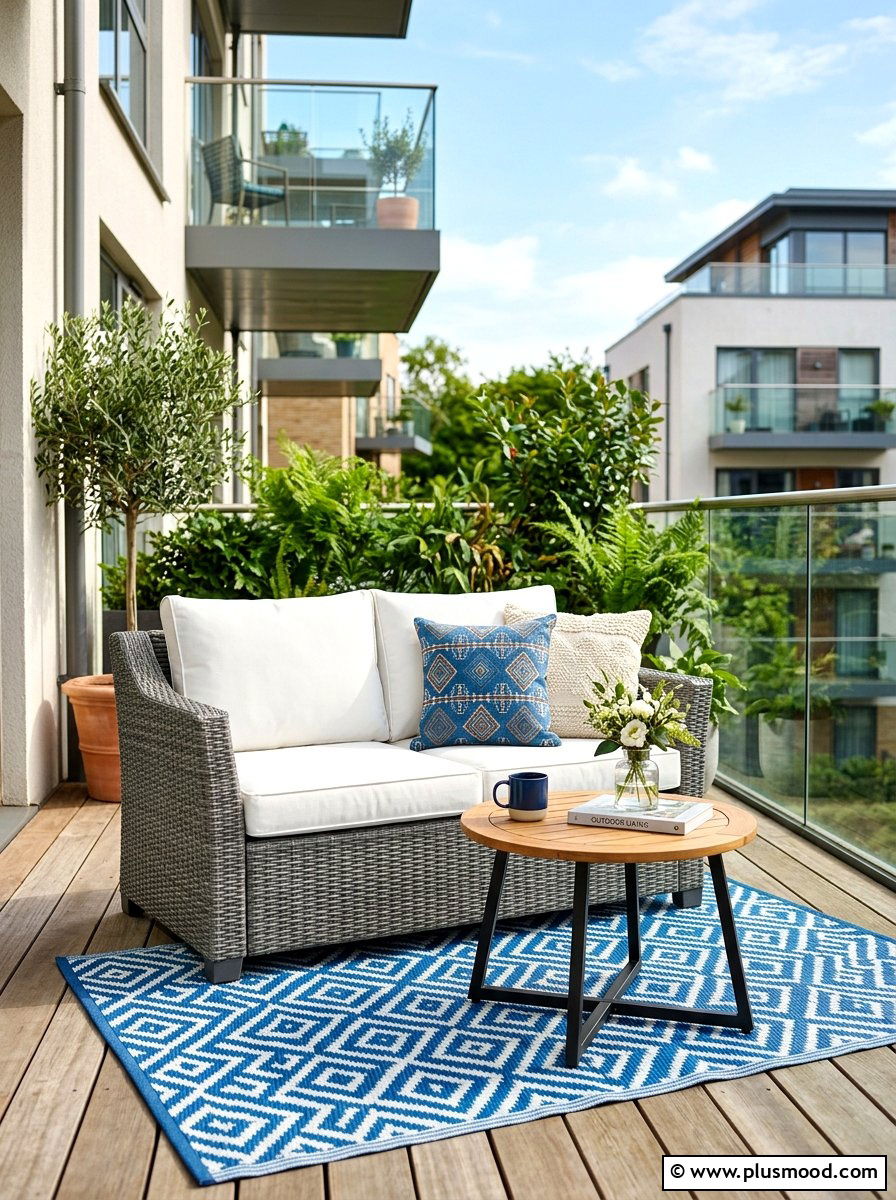 Small Outdoor Sofa - 25 summer condo balcony ideas