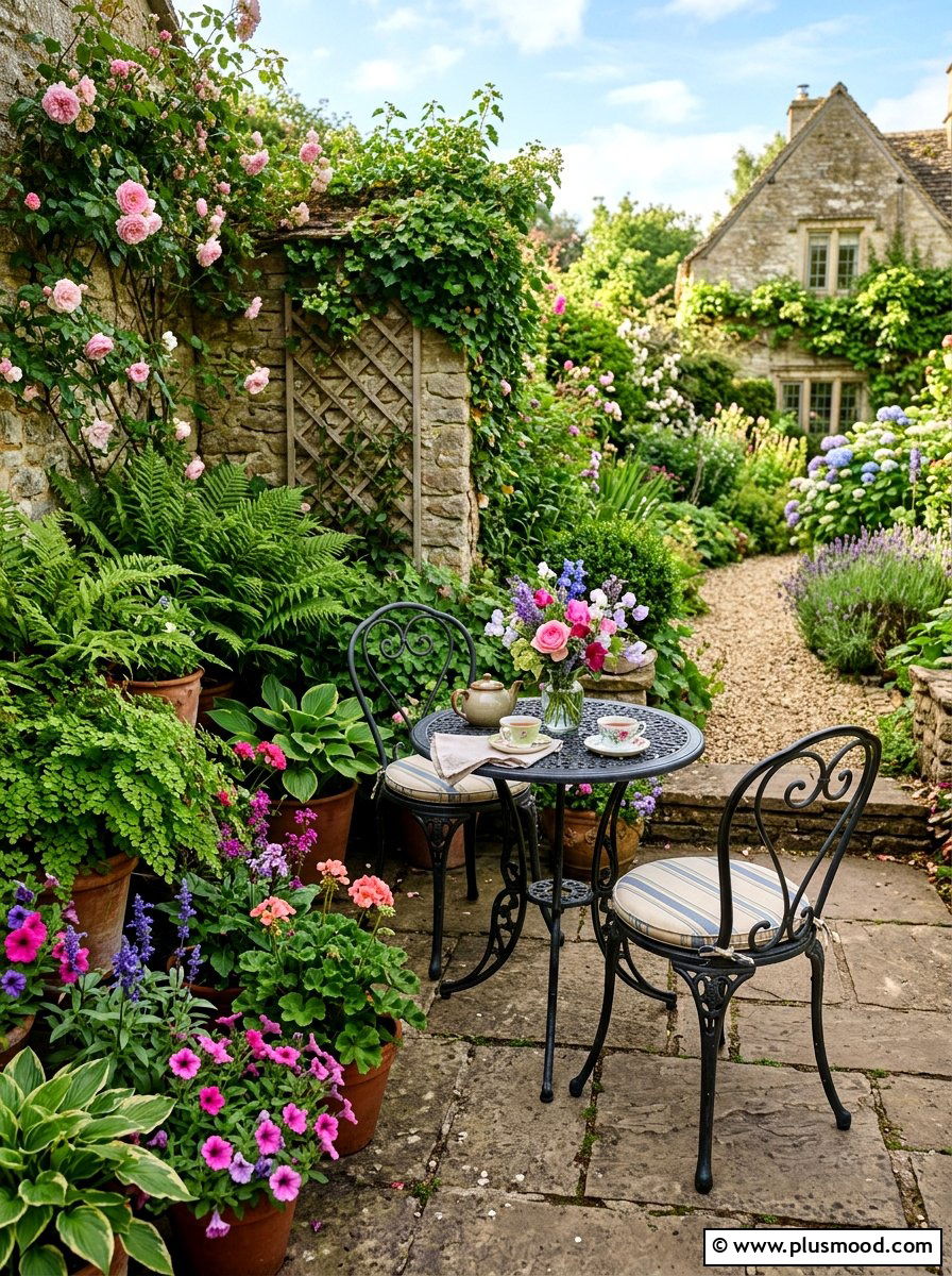 Small Patio Bistro Set - 25 small backyard ideas with dining area