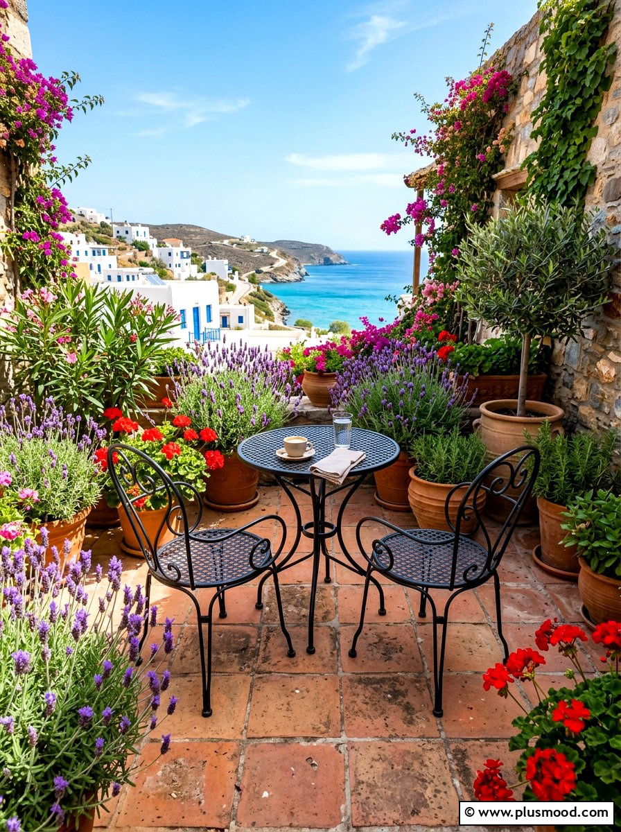 Small Patio Bistro Set - 25 summer small garden ideas