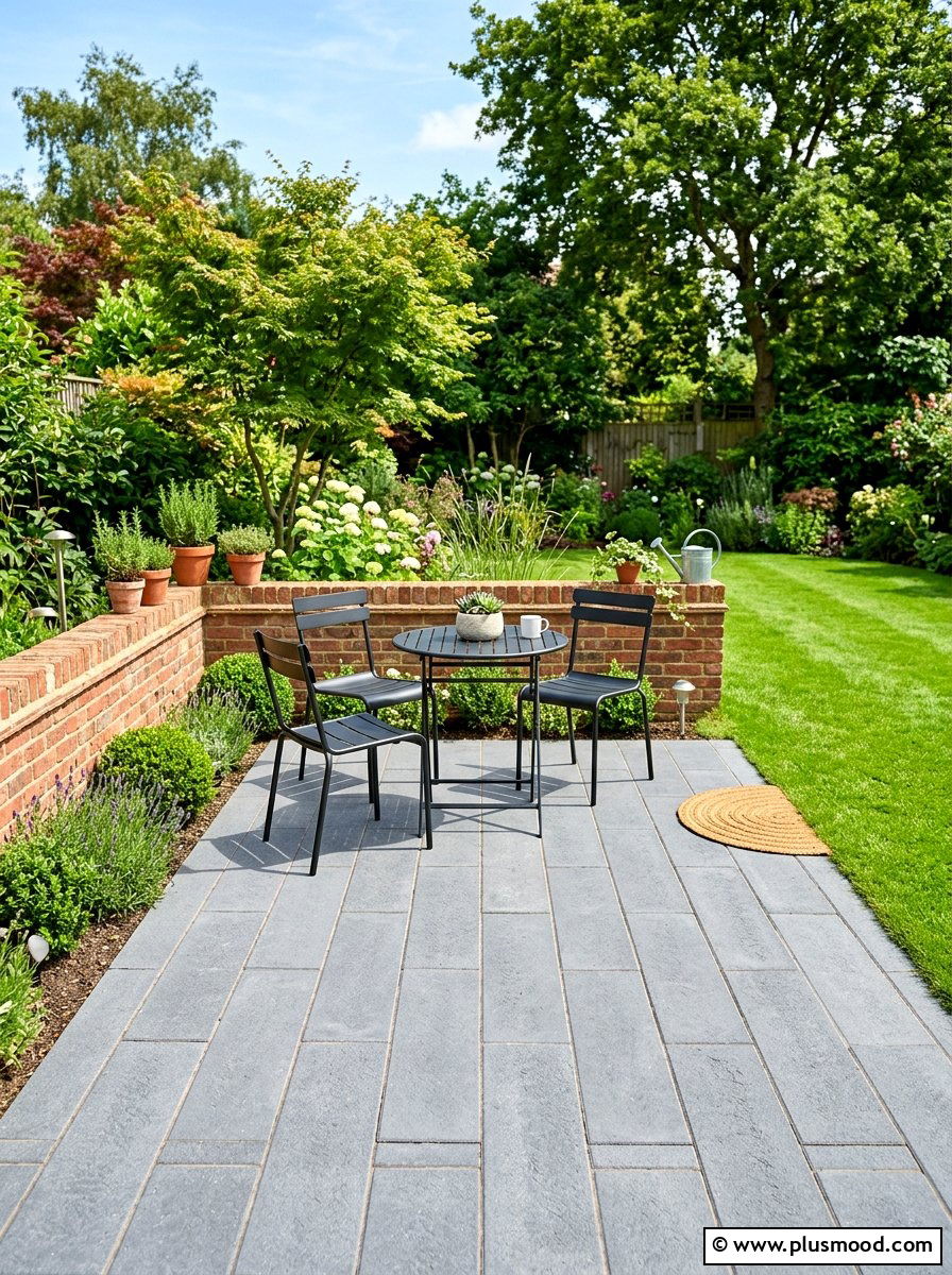 Small Paver Patio - 25 small backyard ideas with raised patio