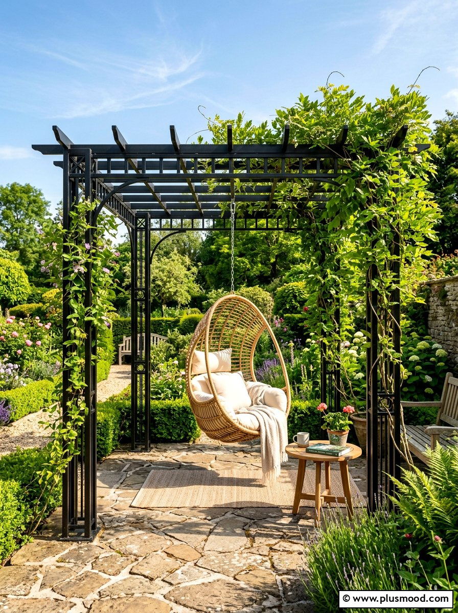 Small Pergola Structure - 25 Small Backyard Ideas