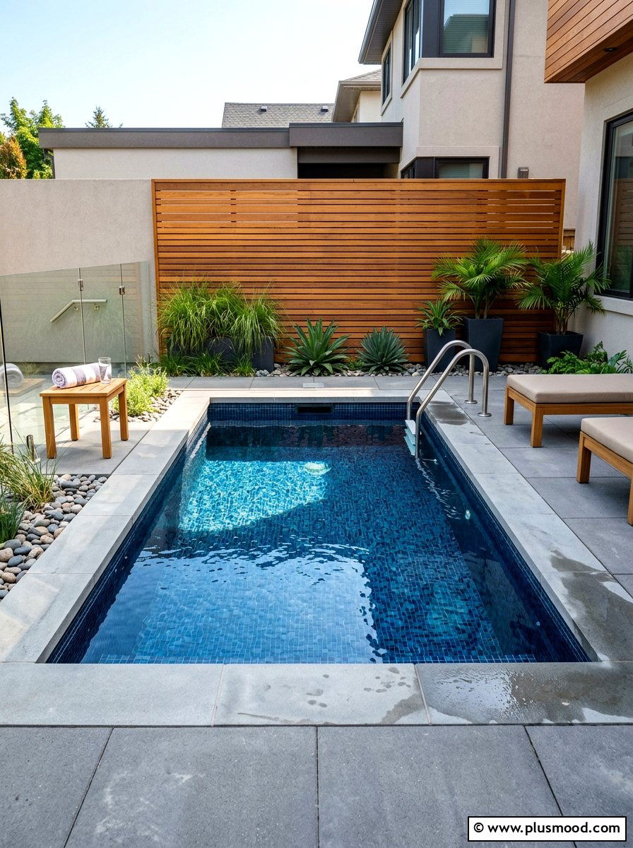 Small Plunge Pool - 25 small backyard ideas modern style