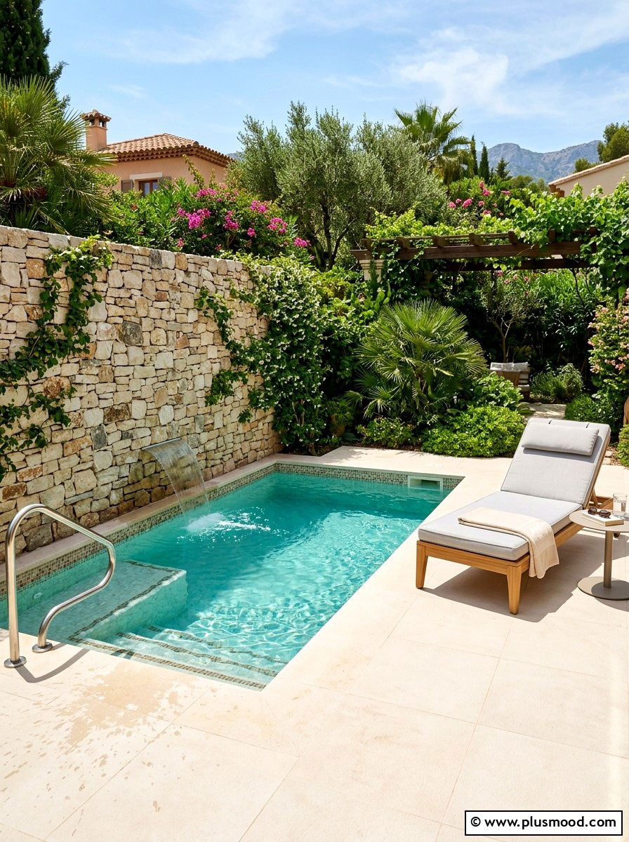 Small Plunge Pool - 25 pool landscaping ideas for narrow yards