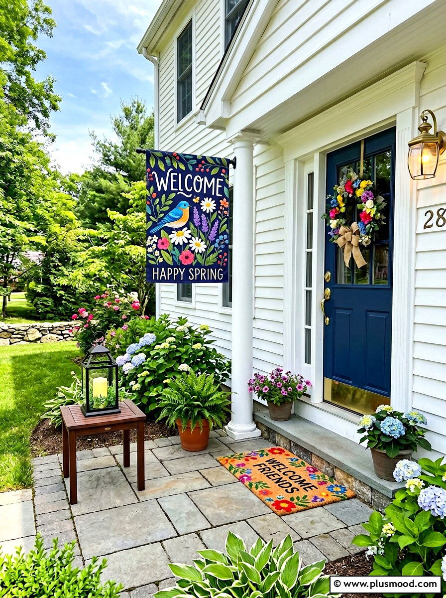 Small Porch Decor - 25 summer front porch decor ideas with flags
